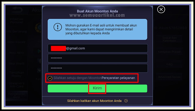 Moonton Mobile Legends Create Account