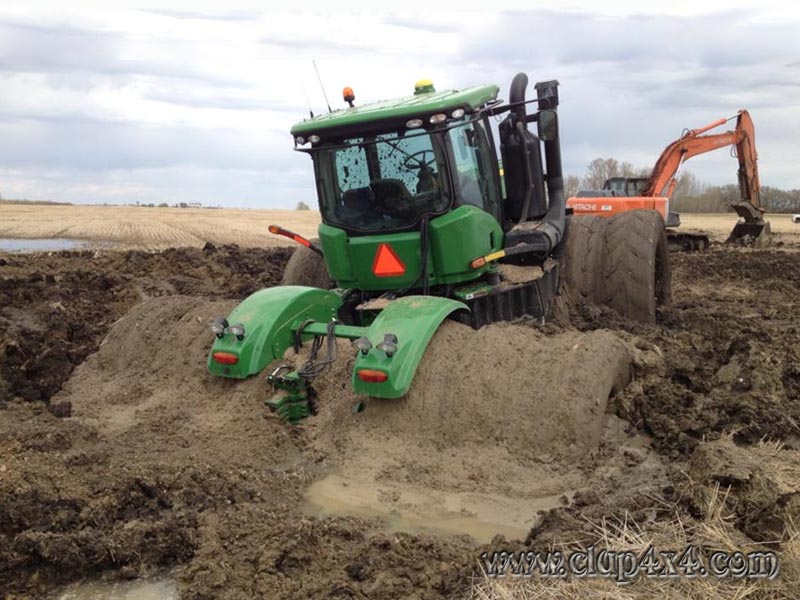 Tractors Farm Machinery John Deere Stuck and Mud