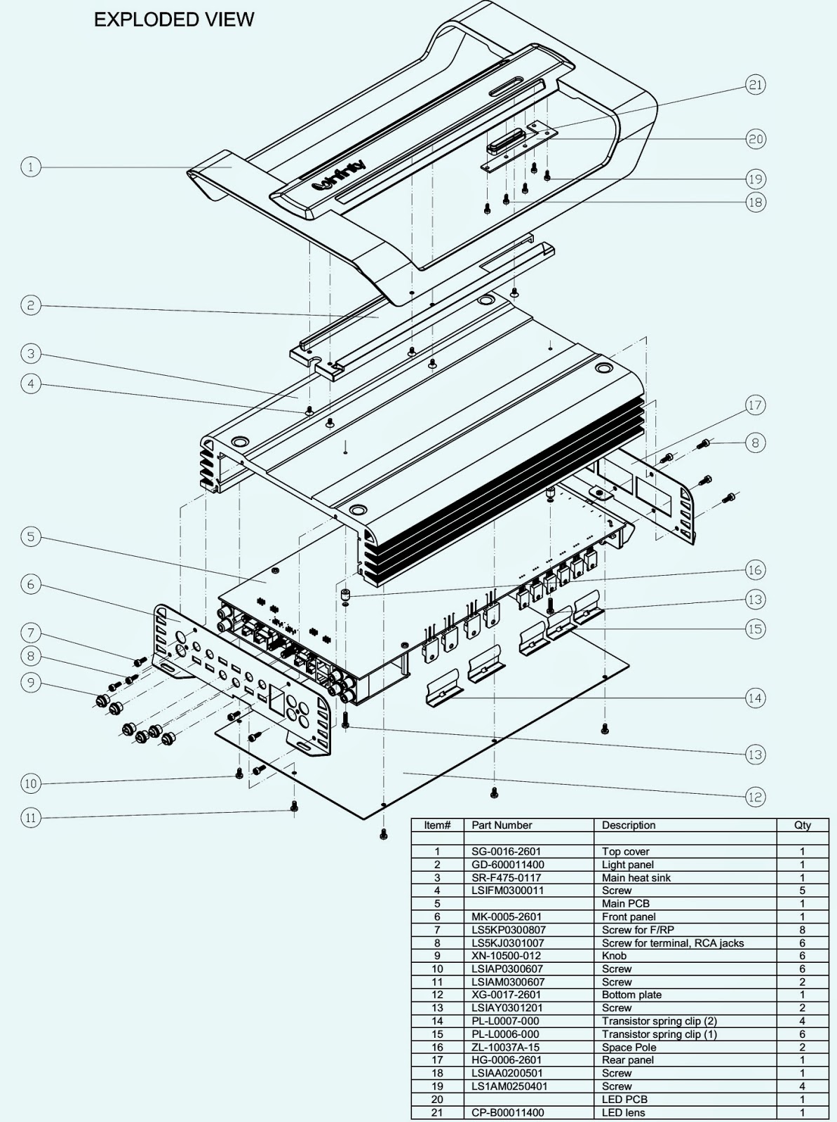 INFINITY ref475a CAR AUDIO CIRCUIT DIAGRAM | Electro help