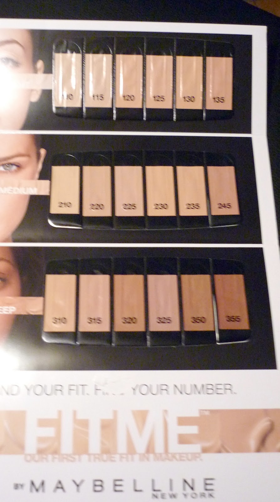 Maybelline Fit Me Color Chart