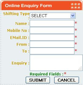 AGARWAL packers Online Enquiry form