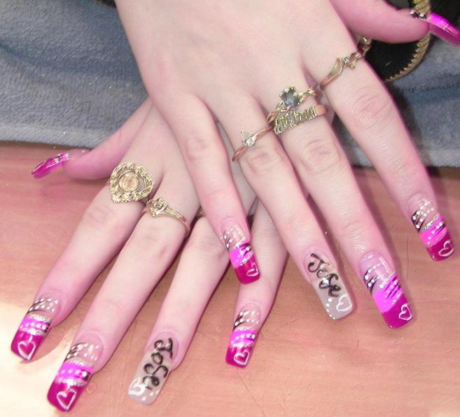 World Latest Fashion Trends: Wedding Lovely Nail Art Latest Designs