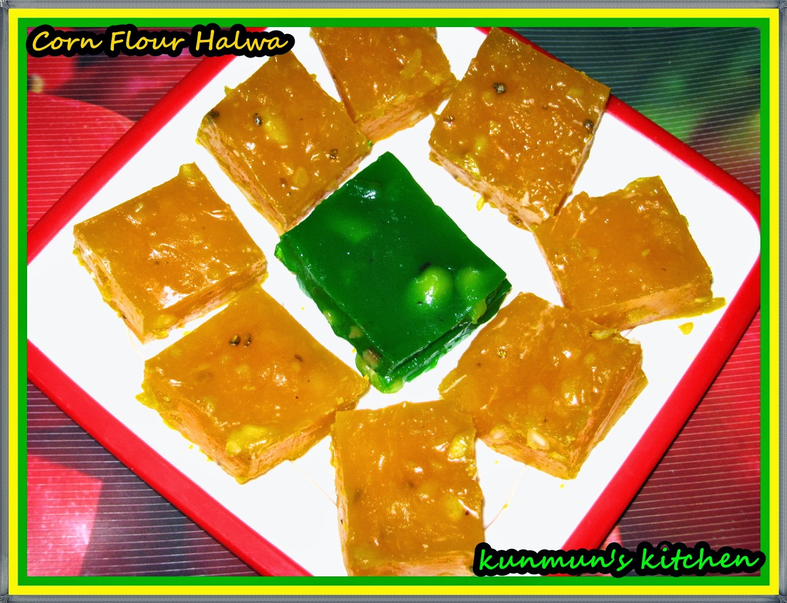 Kunmun's Delicious Kitchen CORN FLOUR HALWA (KARACHI / BOMBAY HALWA)