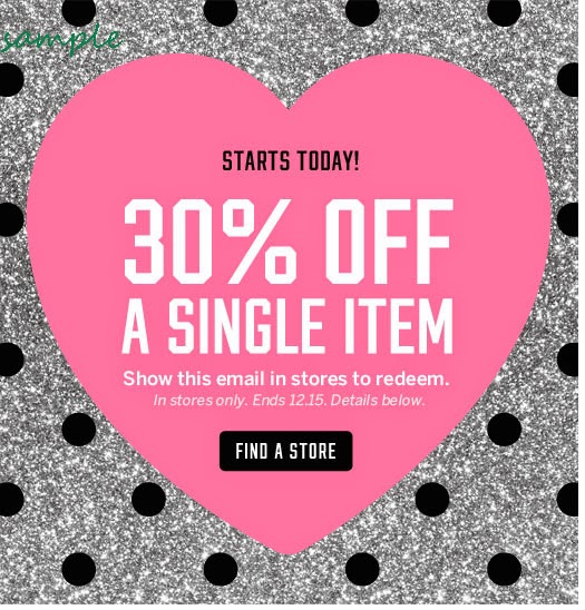 Victoria's Secret Coupons November 2014