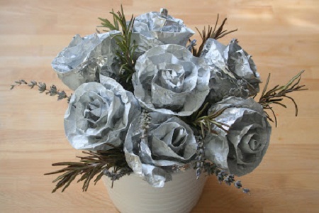 Flor de papel de aluminio Flores+de+papel+aluminio4