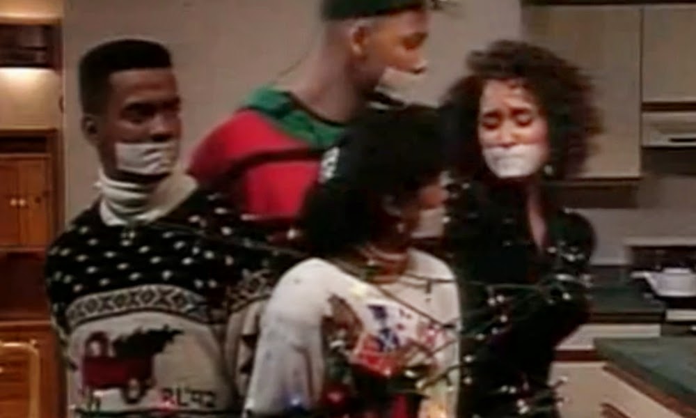 Gagged On TV: Fresh Prince Of Bel-Air - Christmas Show (Karyn Parsons