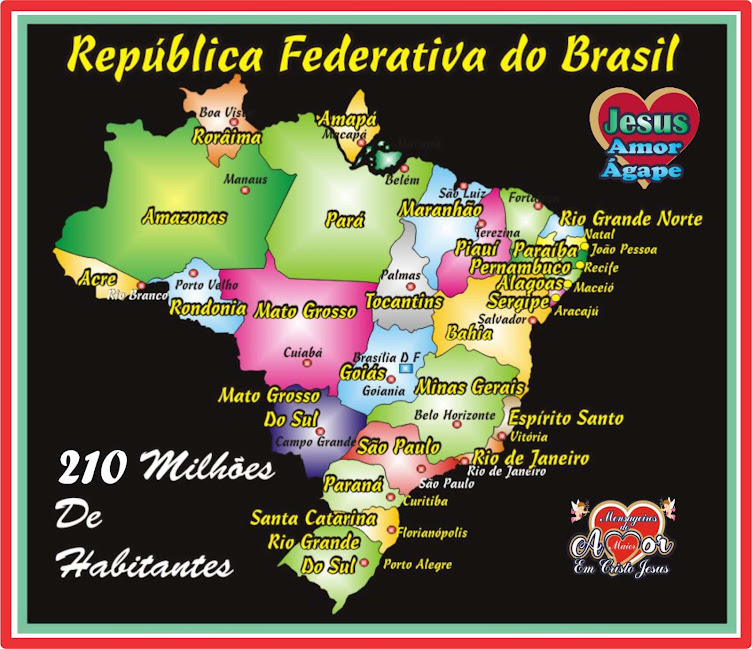 Mapa das 27 Unidades da Federação