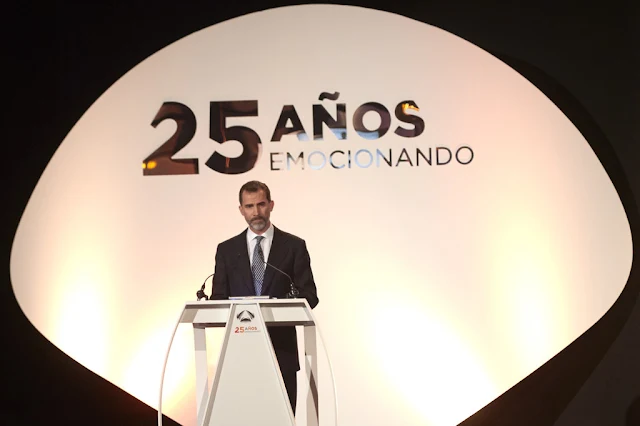 King Felipe of Spain, Queen Letizia of Spain attend 'Antena 3' 25th Anniversary Reception