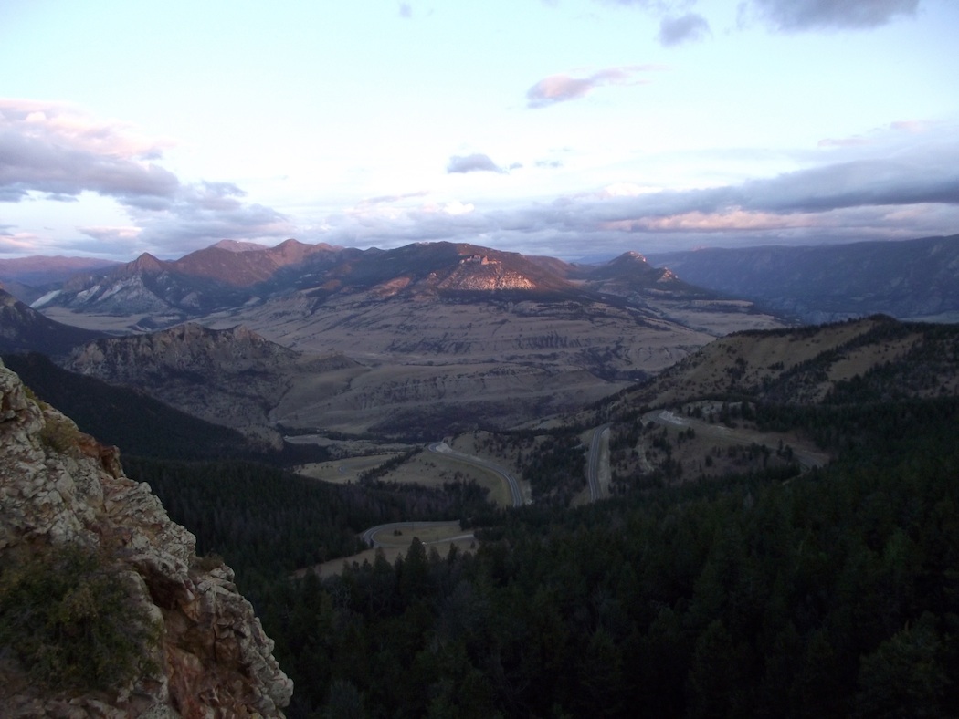 A drifting cowboy Sunlight Basin Chief Joseph Scenic Highway