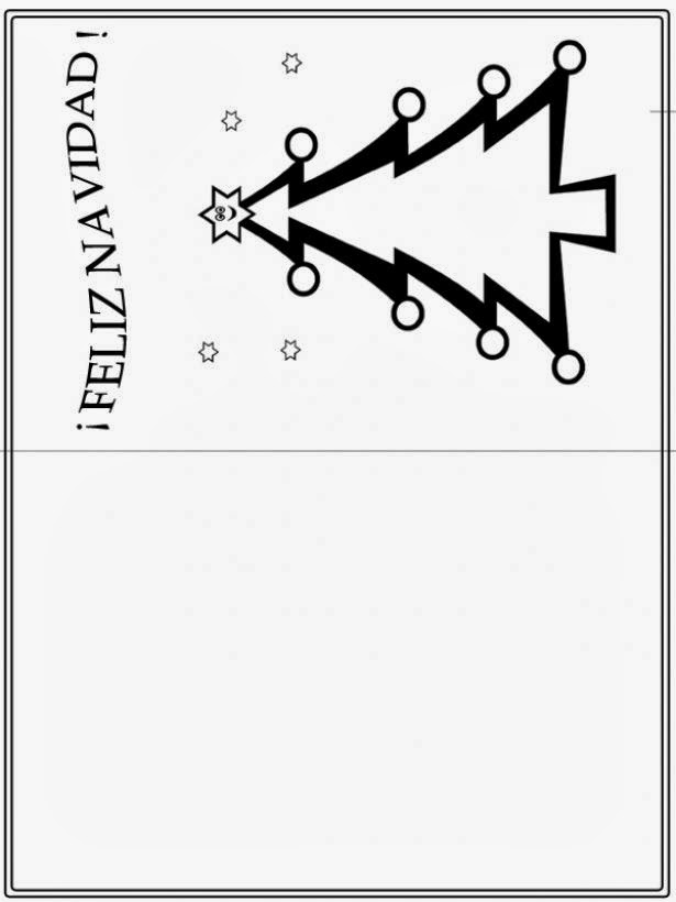 EDUCACIÓN INFANTIL EN EL COLEGIO: POSTALES DE NAVIDAD PARA COLOREAR