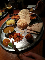 picture of a meal served at Masala Zone, Soho, London