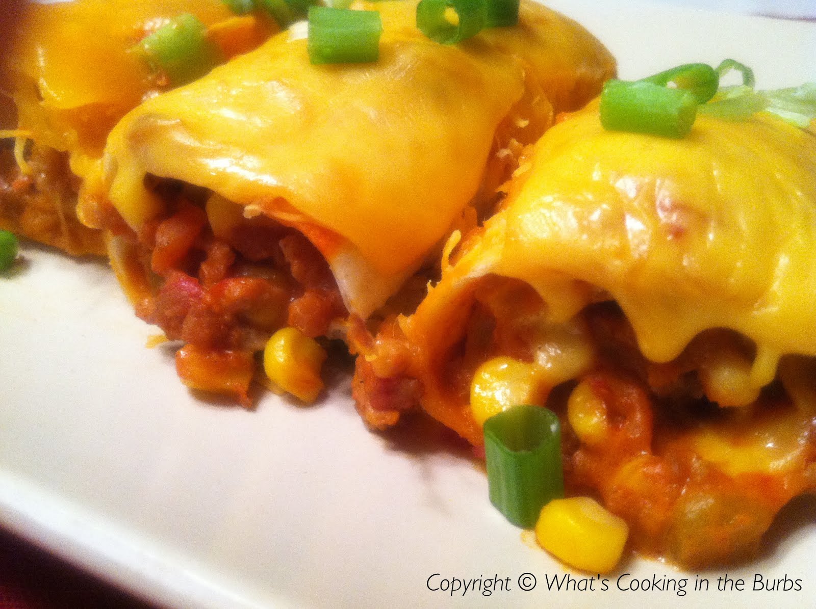 What's Cooking in the Burbs Mexican Lasagna Cream Cheese Roll Ups