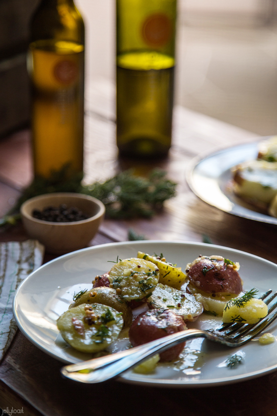 balsamic vinaigrette potato salad Jelly Toast