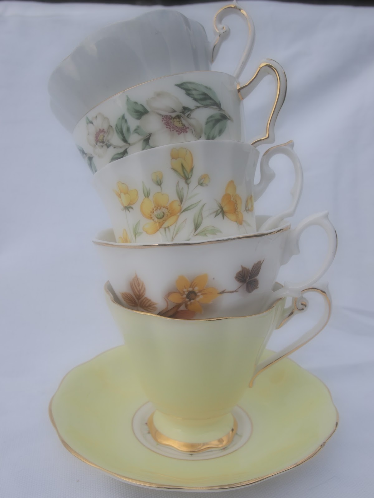 Beautiful Vintage China Hire Sussex, Surrey & Kent Mayflower Bakes