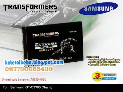 Baterai Double Power Samsung Transformer AB553446BU