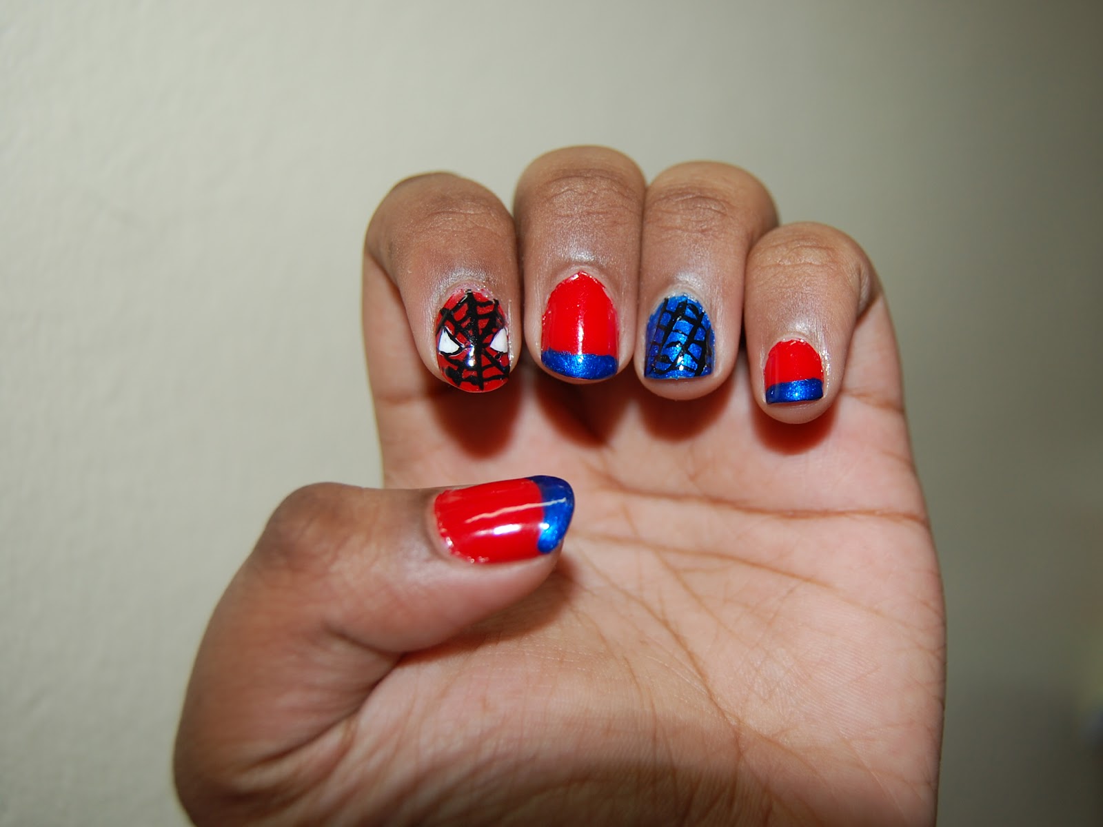 Oh Na-Na-Nail Designs: Spider-man Nails for the Amazing Spider-man!