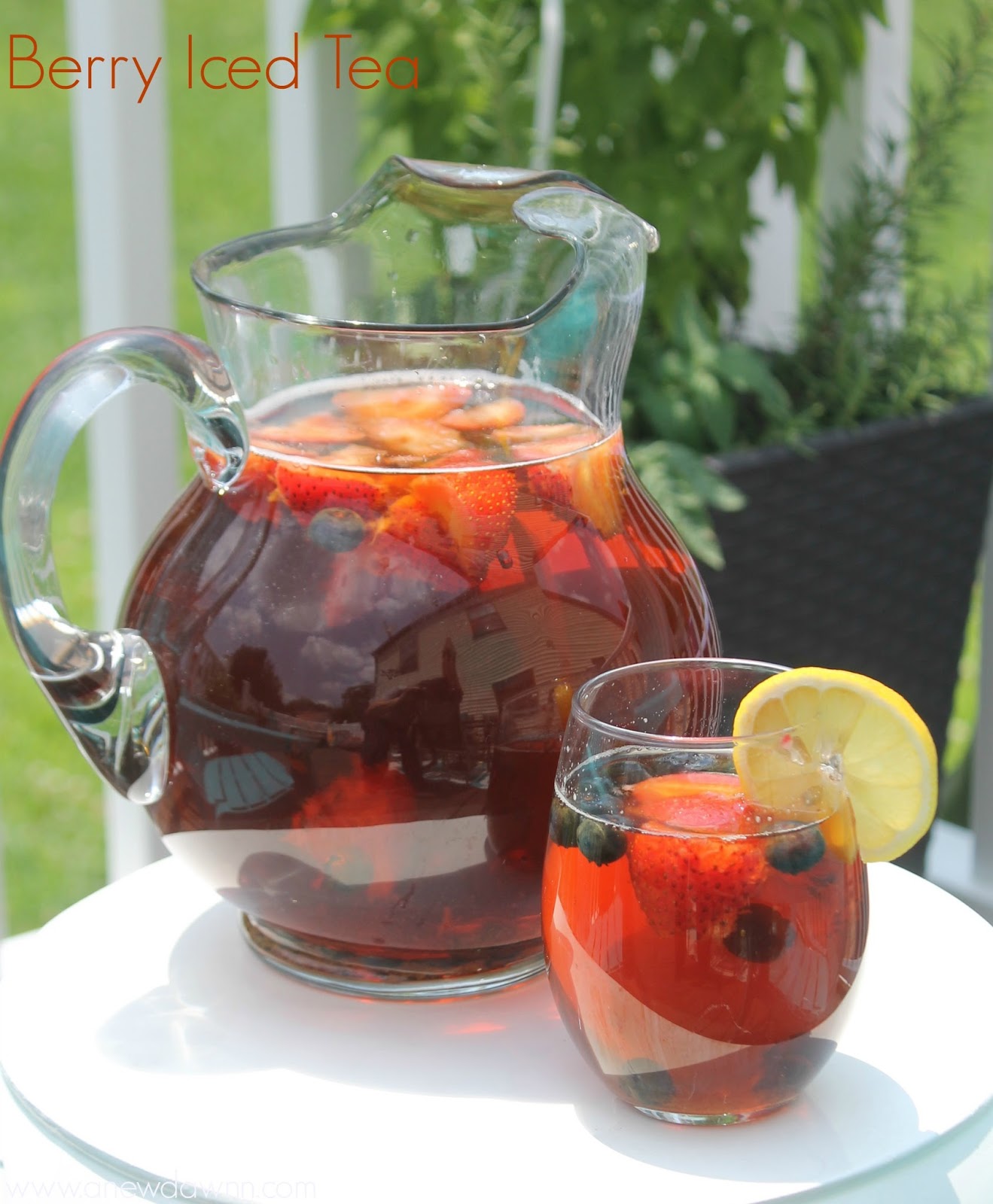 Fresh Brewed Berry Iced Tea {Recipe} A New Dawnn