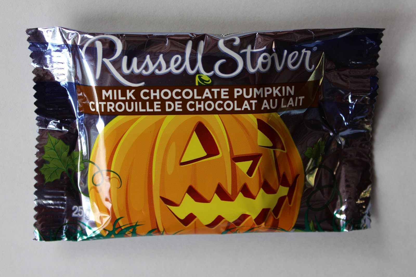 Walking The Candy Aisle Russell Stover Milk Chocolate Pumpkin review