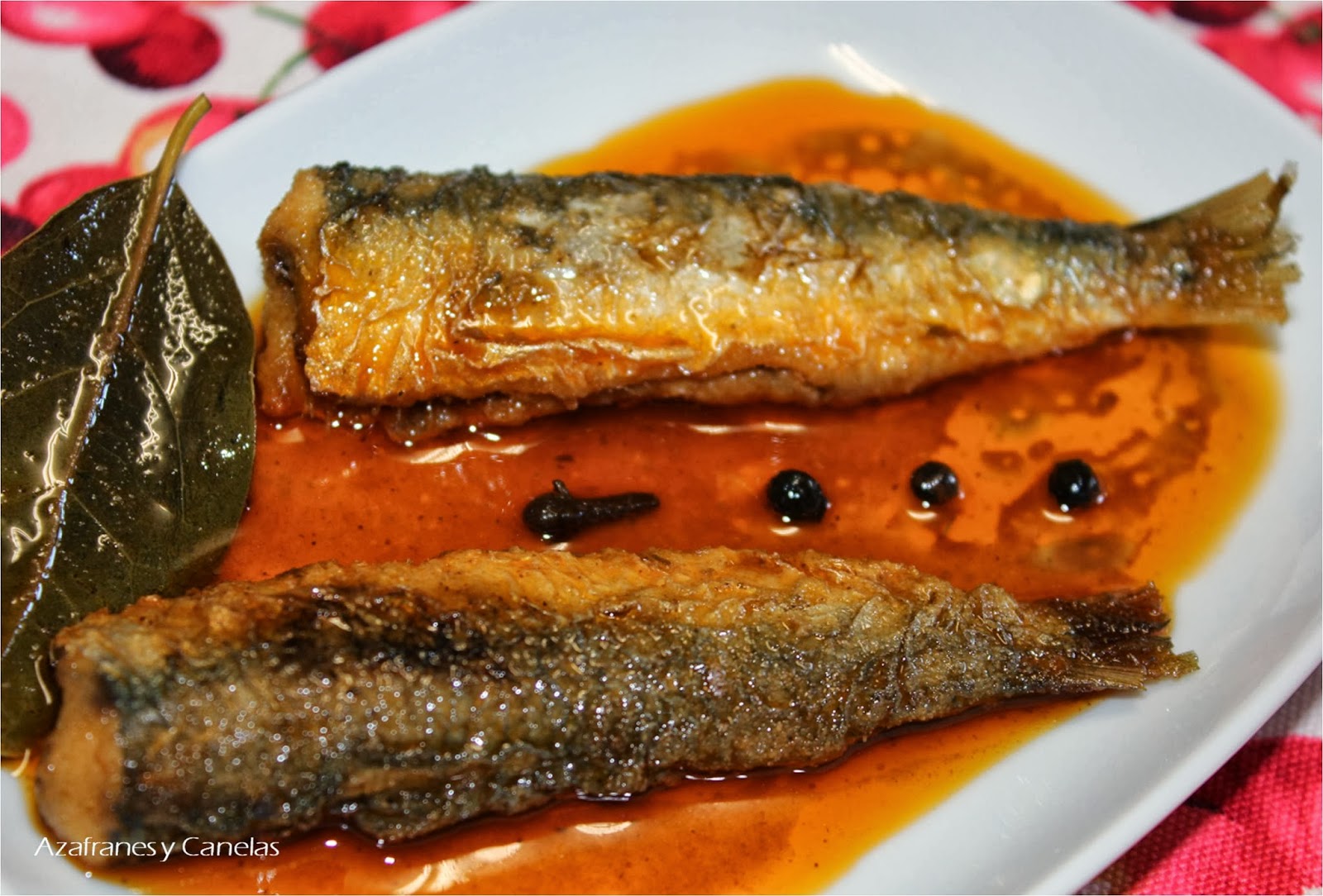 Sardinas en escabeche Azafranes y Canelas