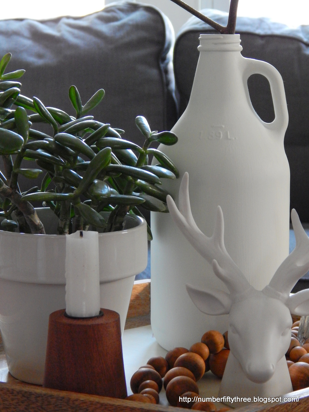 DIY chalk acrylic paint upcycle jug Jennifer Rizzo