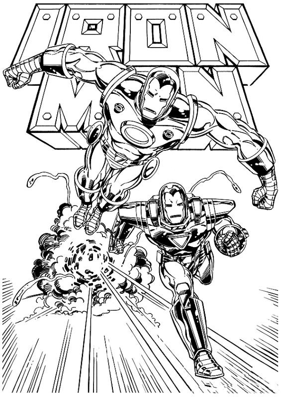 Iron Man Coloring Pages title=