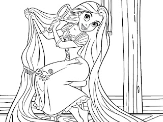 coloring rapunzel disney