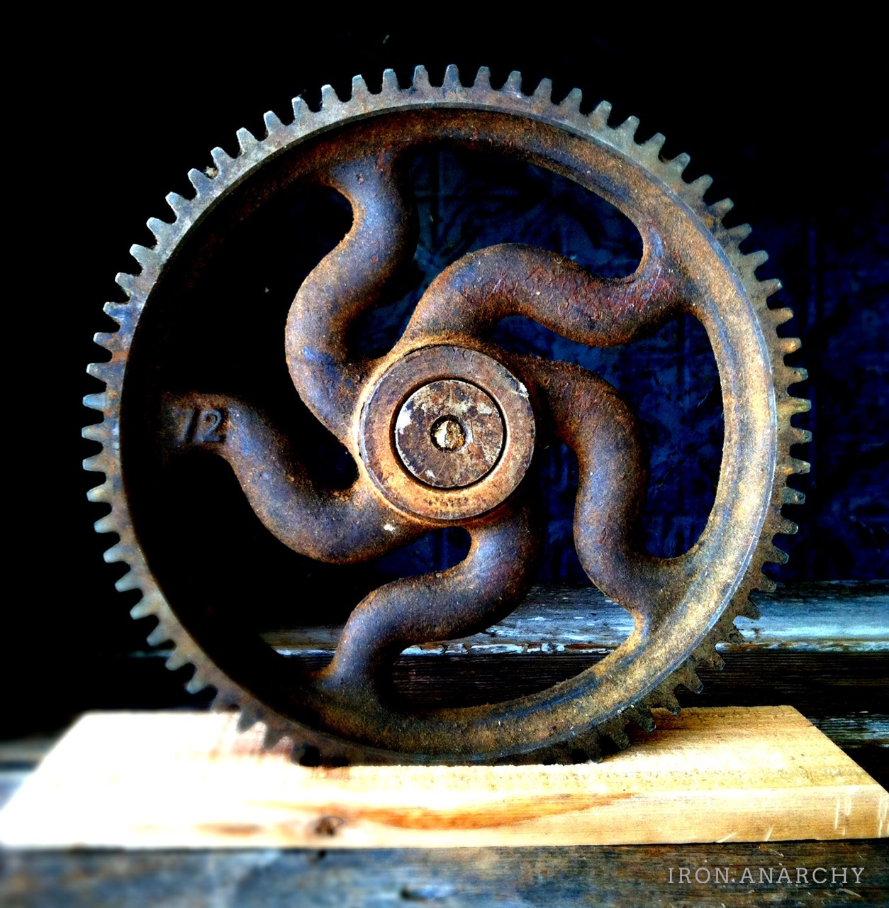 1800’s Antique Industrial Cast Iron Gear Sculptures