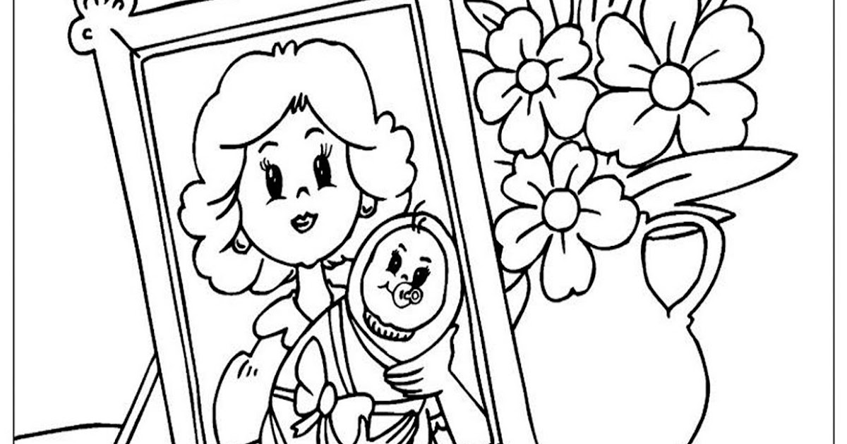 Pinto Dibujos: Tarjeta del dia de las madres para colorear