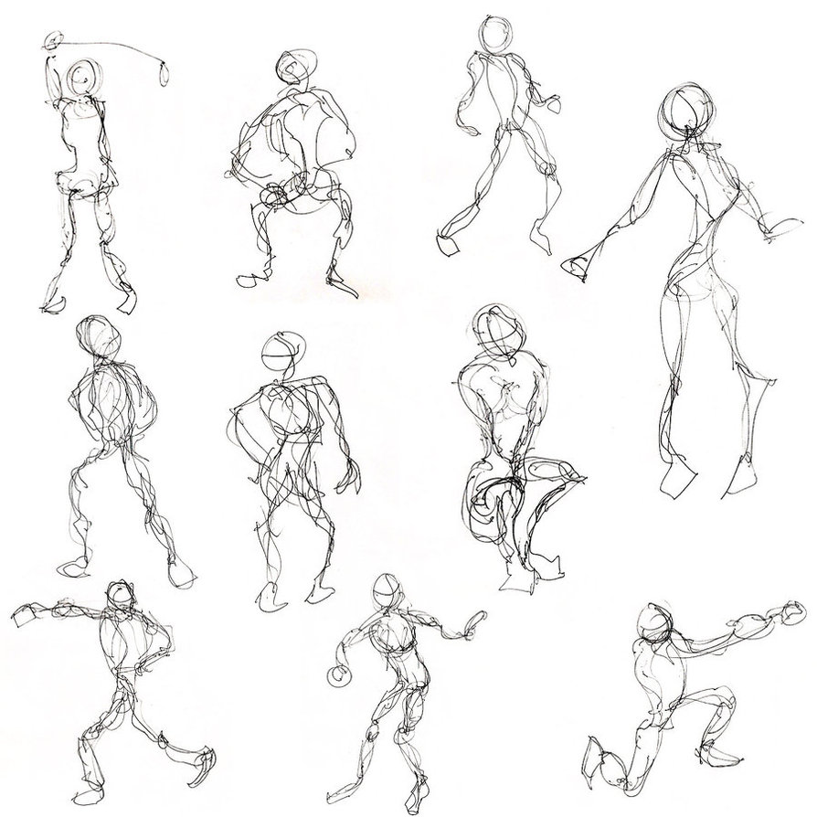 Basic Drawing 1: Examples of Gesture Drawing from the web