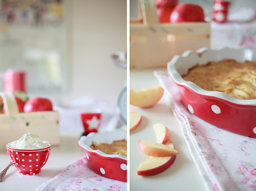 Amalie loves Denmark Leckere Apfelkuchen mit Sahne
