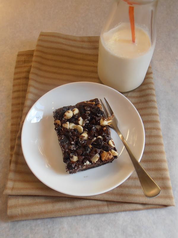 Triple Chocolate Peanut Butter Cookie Bars The Baker