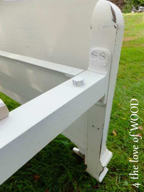 4 the love of wood UPDATING A VINTAGE BED FRAME