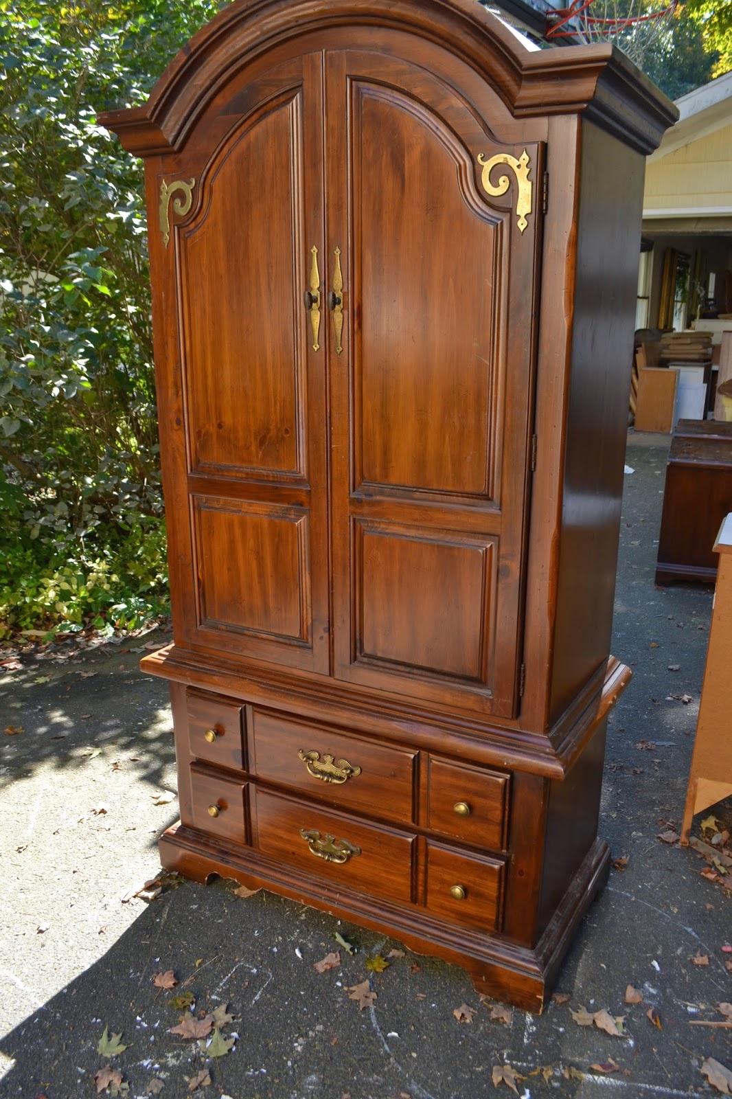 Heir and Space A Classic Pine Armoire