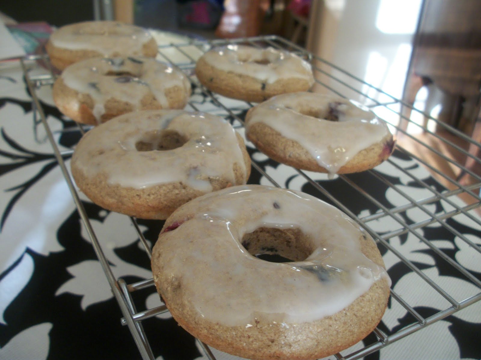 Cook with Sara Whole Wheat Blueberry Donuts