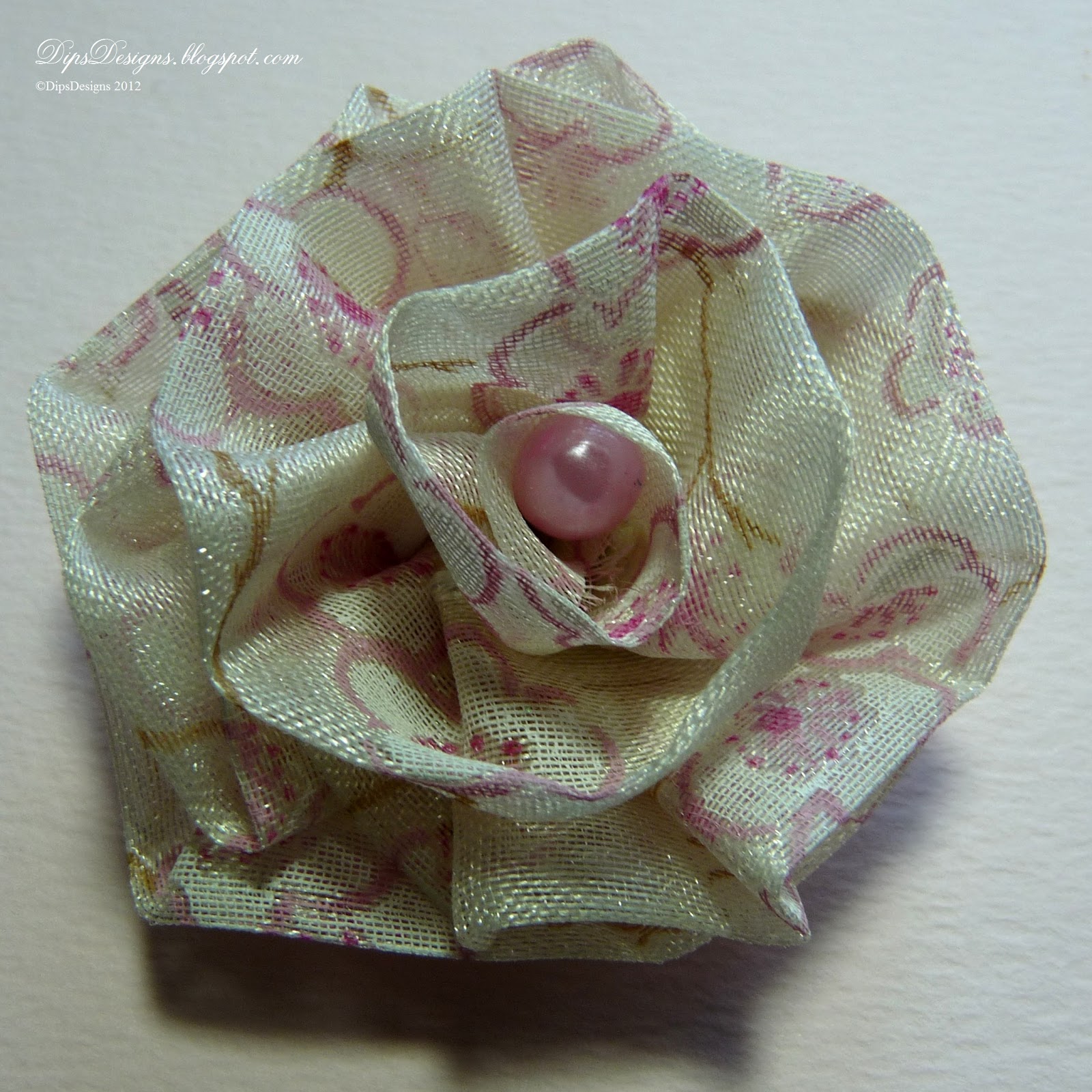 DipsDesigns Ribbon Flowers with a Twist Tutorial!