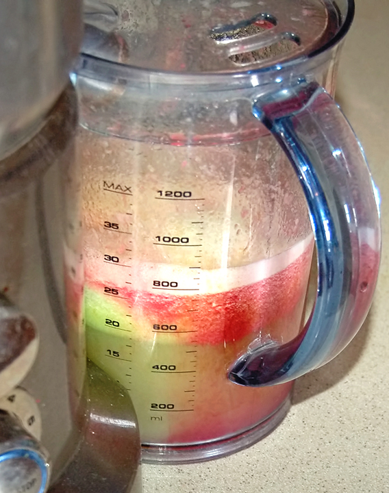 The Queen's Table What's That? Cactus Pear, Celery, Jicama Juice