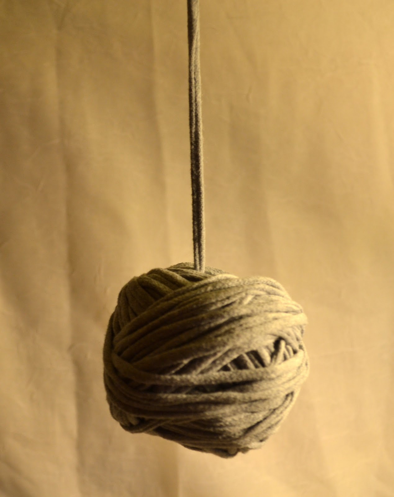 The Upcycling Nanny Upcycled Tshirt Yarn Centerpull Ball