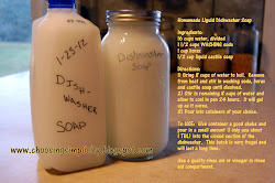Homemade Liquid Dishwasher Soap Recipe