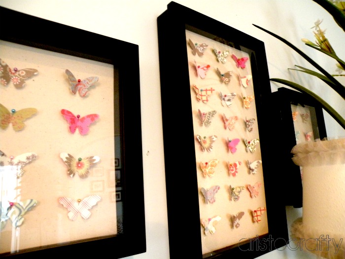 Aristocrafty Butterfly Shadow Box