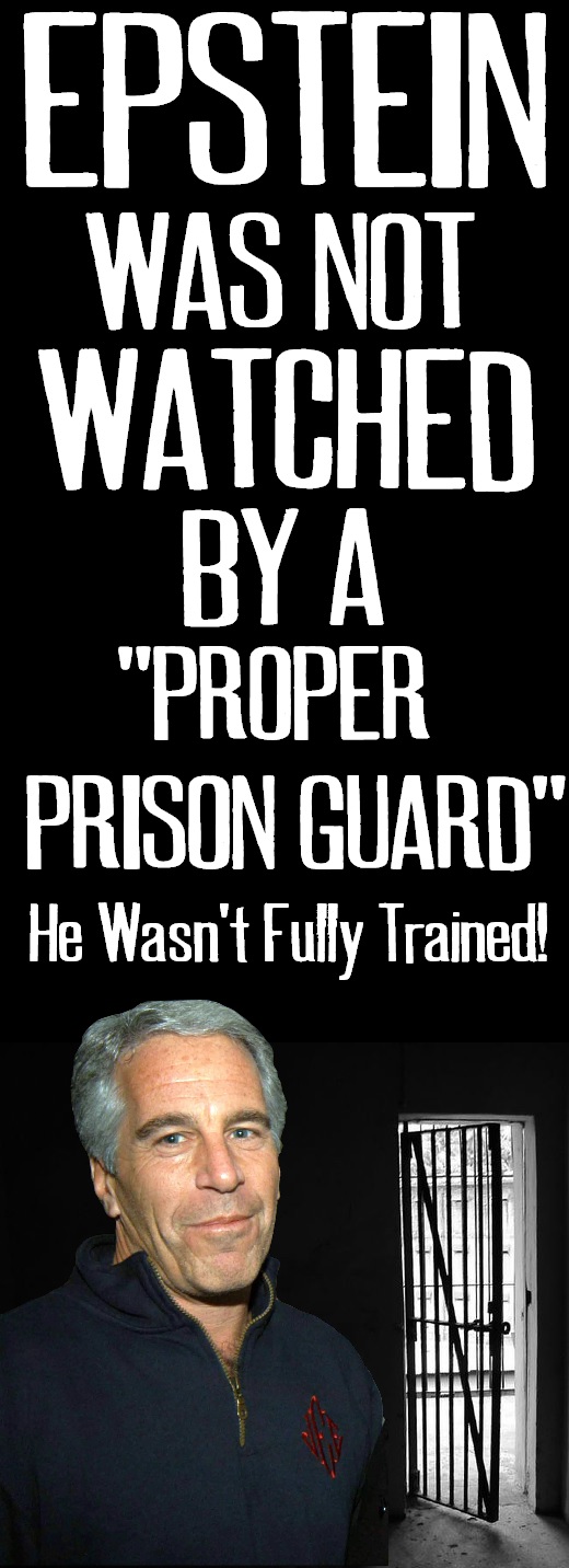 Epstein WAS NOT WATCHED BY "A PROPER PRISON GUARD" | He Wasn't Fully Trained!