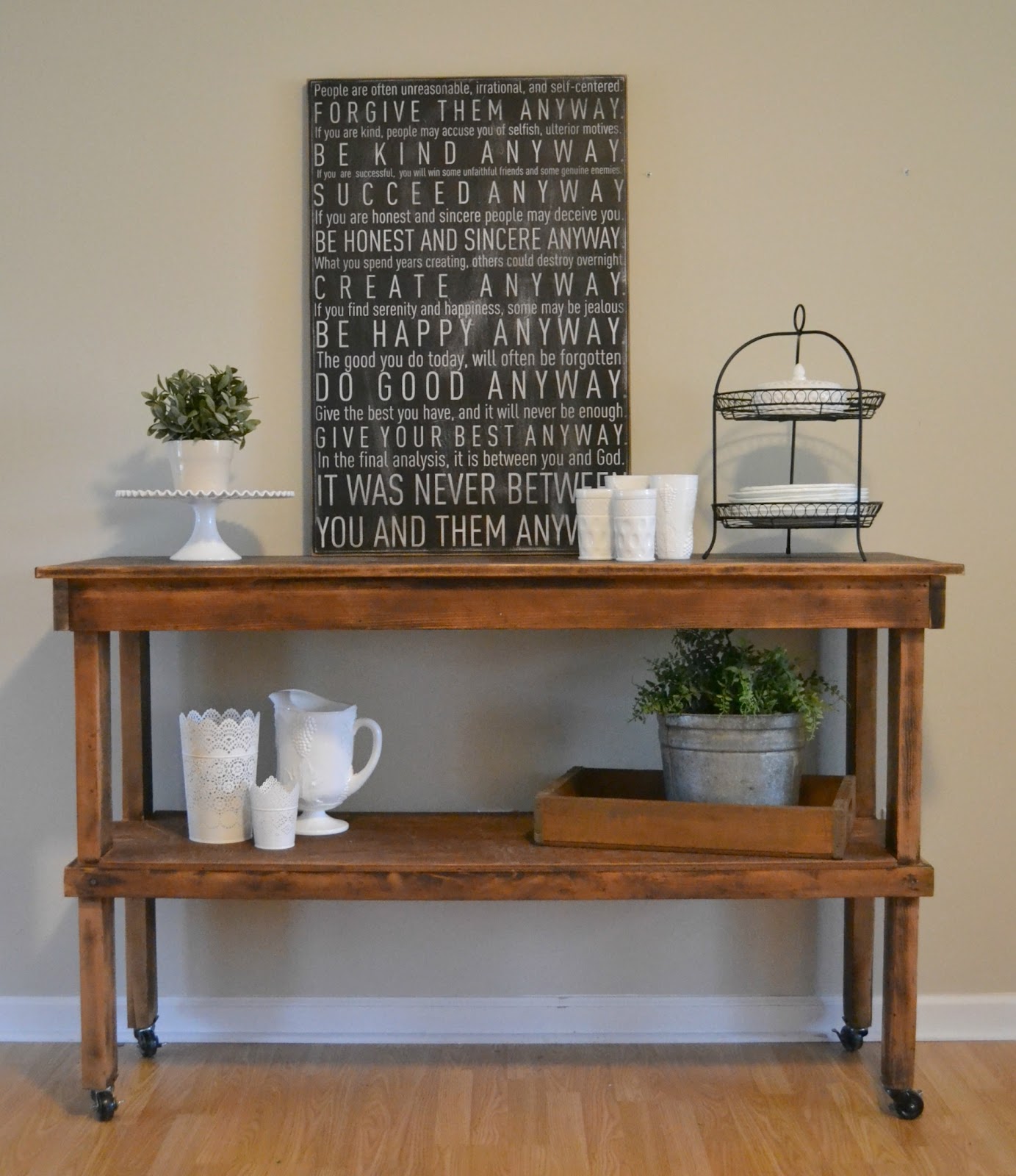 Funky Junk Industrial Workbench Cart