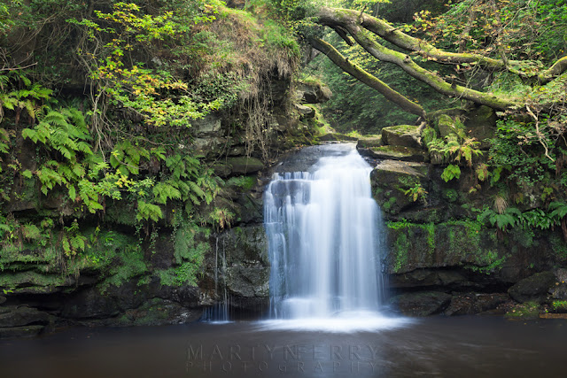Thomason Foss waterfall at Beck Hole North Yorkshire by Martyn Ferry Photography