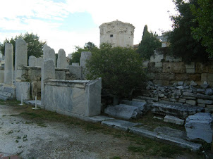 View of "Roman Agora" complex in Athens.