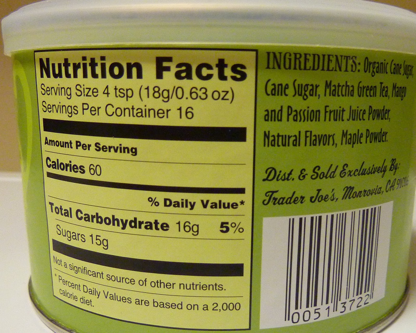 What's Good at Trader Joe's? Trader Joe's Tropical Sweetened Matcha