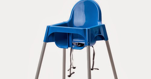 ikea high chair blue