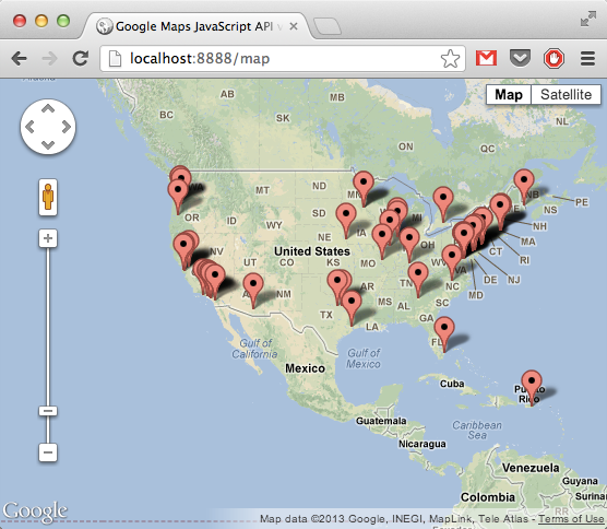 nodejs map nodejs map