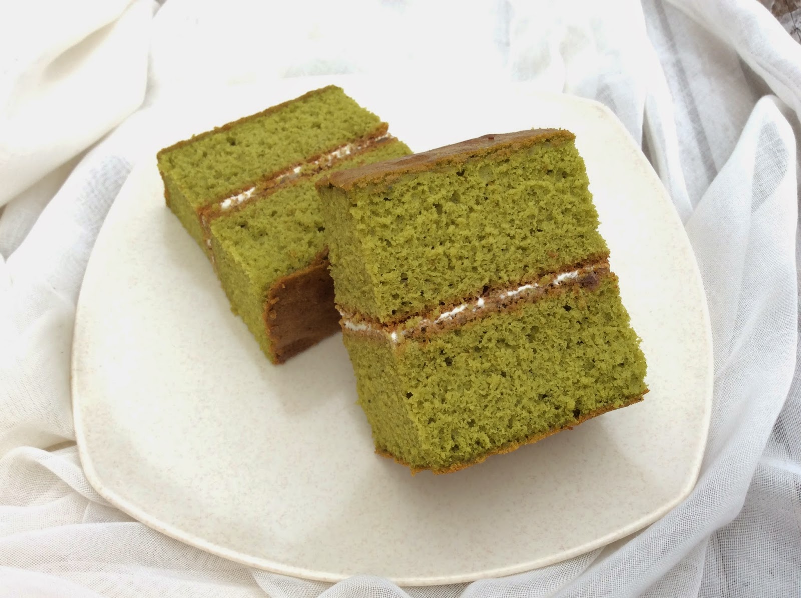 Journal Ibu Hanif: Matcha Cake Lembut Dan Ringan