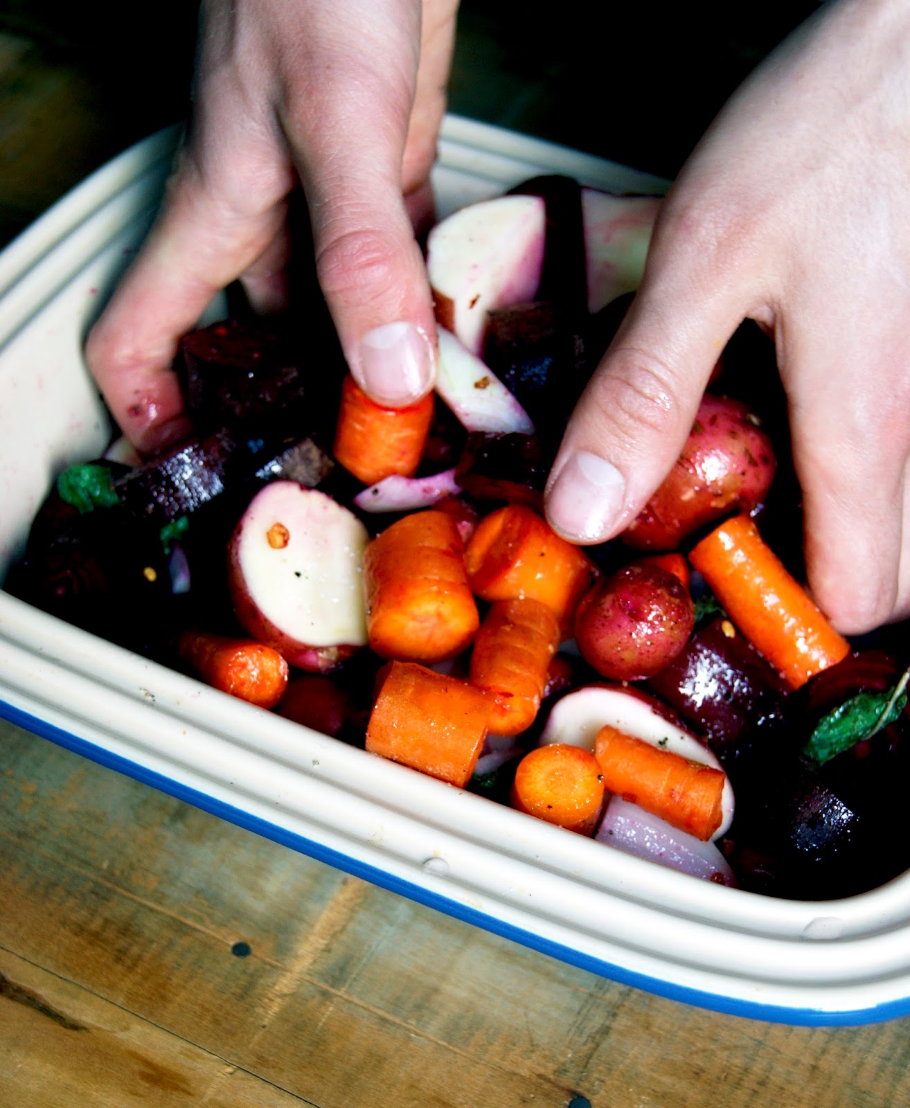 Cozy Roasted Root Vegetables (Vegan) Occasionally Eggs