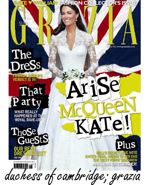 Fashion Compendium: Kate Middleton covers Grazia magazine