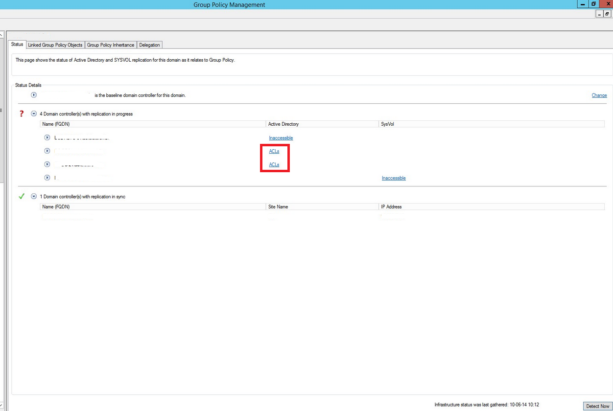 Systems Engineering Microsoft DFSR problem The sysvol permissions